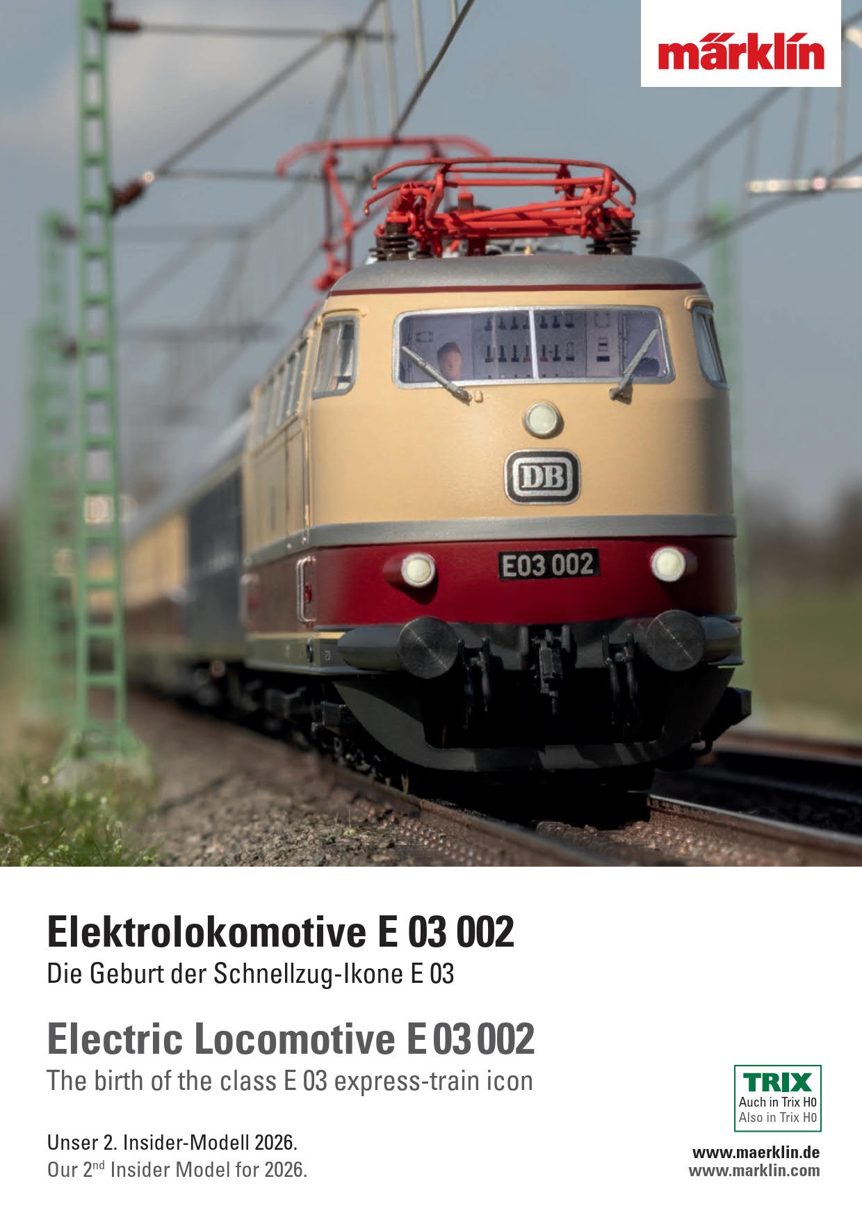 Märklin 435841 - H0 - Märklin Prospekt E 03 002